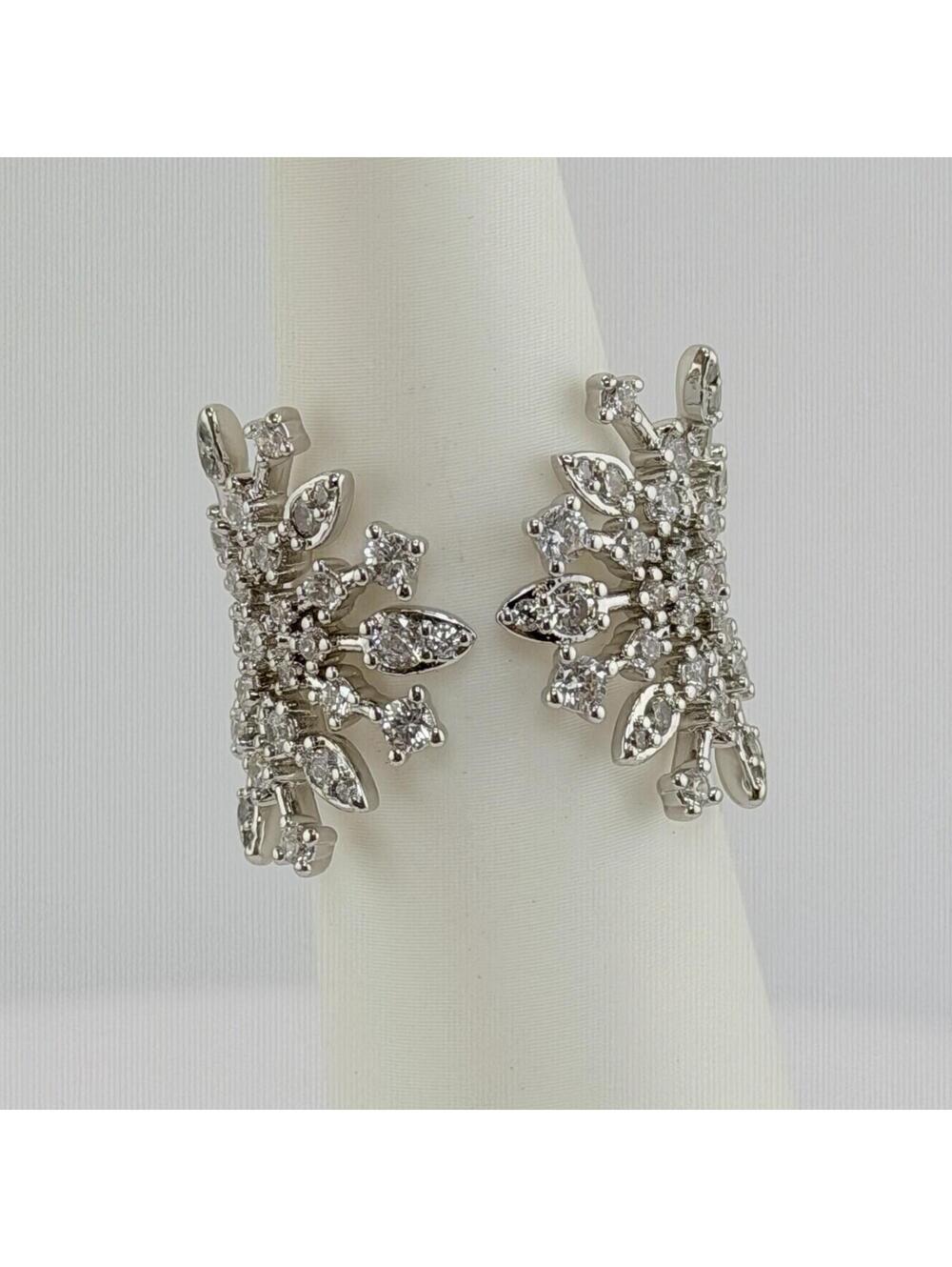 Bomb Party Ring Sz 9 RG84618 "Eternally Angelic Wings" Clear Cz on Rhodium